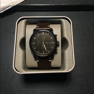 Brown Chrono Fossil Watch